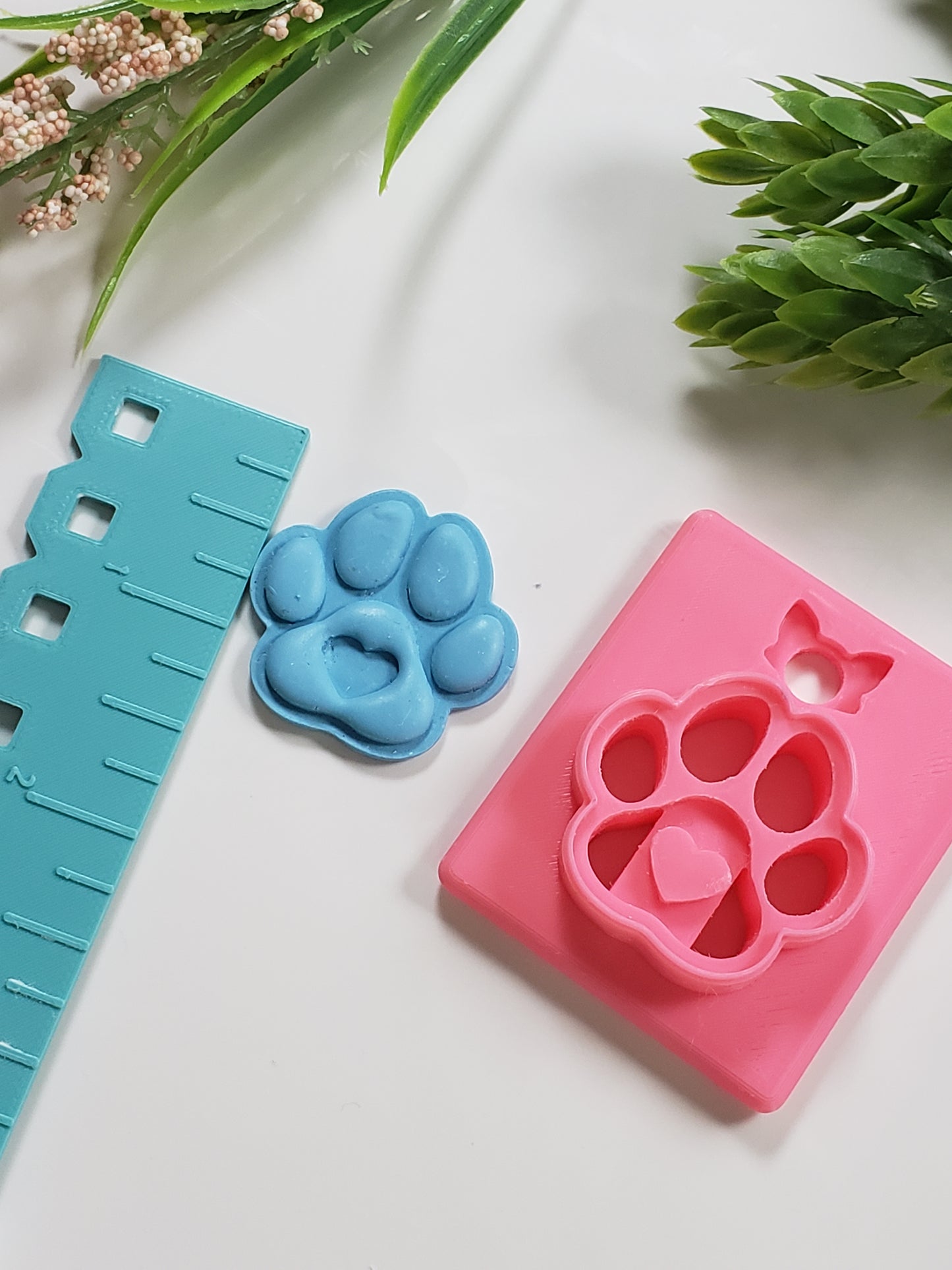 Heart Paw Clay Cutter - STL AND 3MF Digital File Download **Commercial License Included**