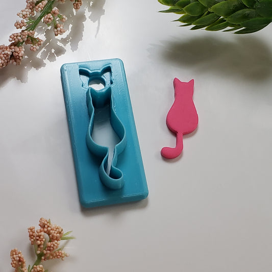 Cat Silhouette Clay Cutter - STL AND 3MF Digital File Download **Commercial License Included**