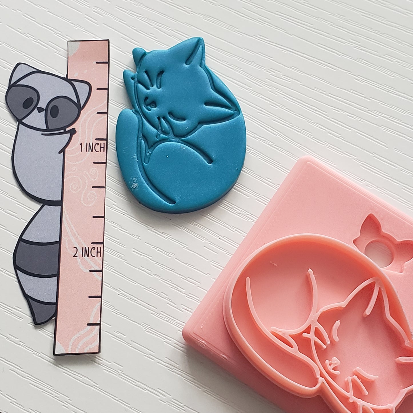 Sleeping Kitty 2 Clay Cutter - STL AND 3MF Digital File Download **Commercial License Included**