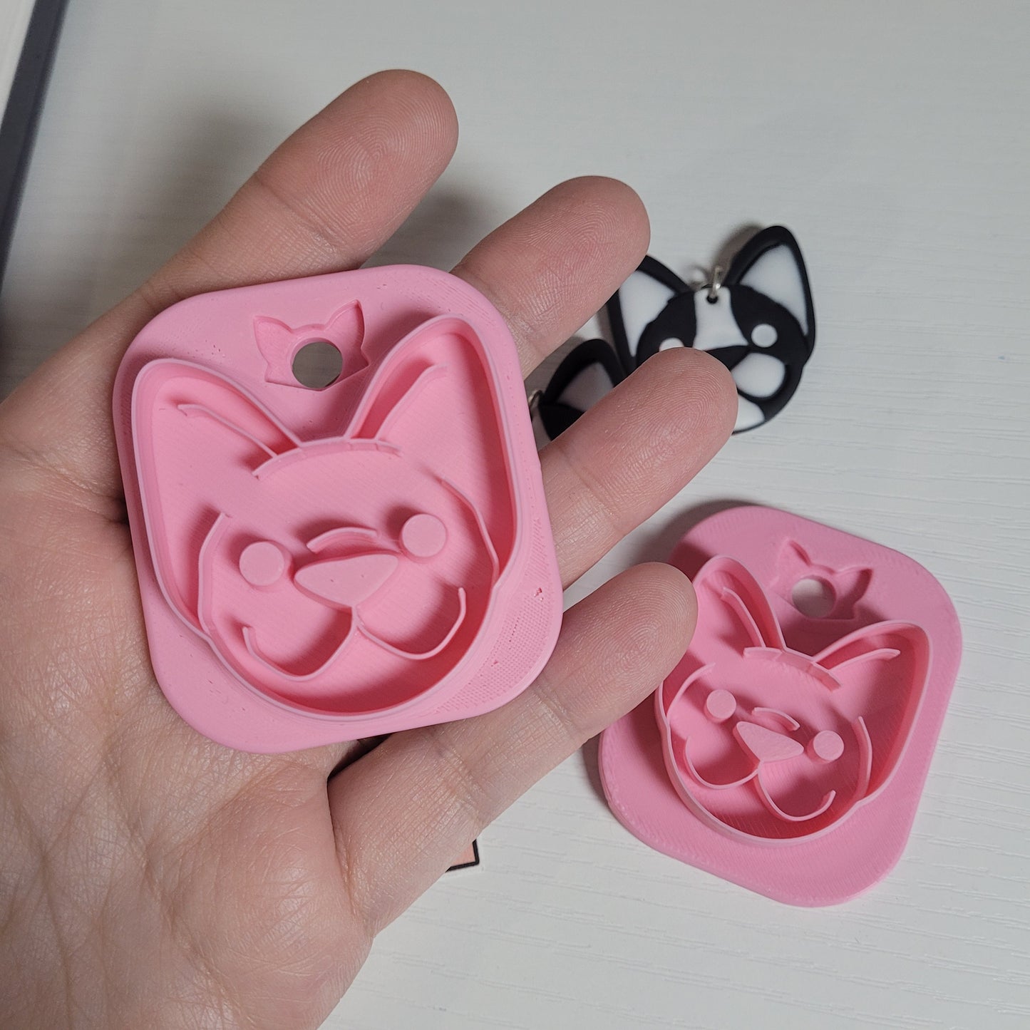 Boston Terrier Face Clay Cutter - STL AND 3MF Digital File Download **Commercial License Included**