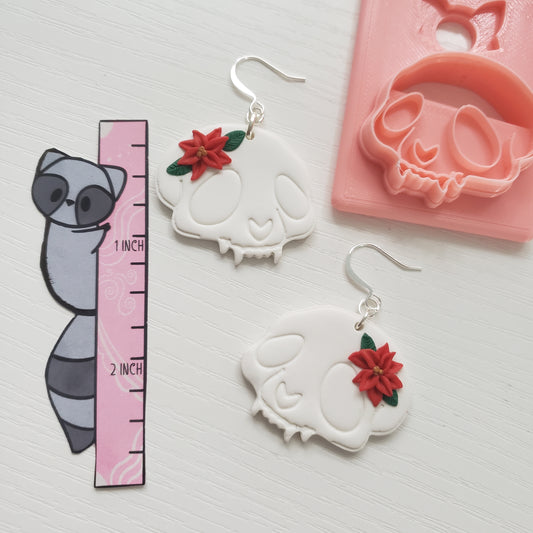 Cat Skull Clay Cutter - STL AND 3MF Digital File Download **Commercial License Included**