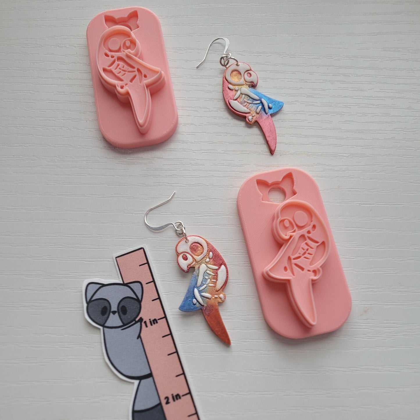 Parrot Skeleton Clay Cutter - STL AND 3MF Digital File Download **Commercial License Included**