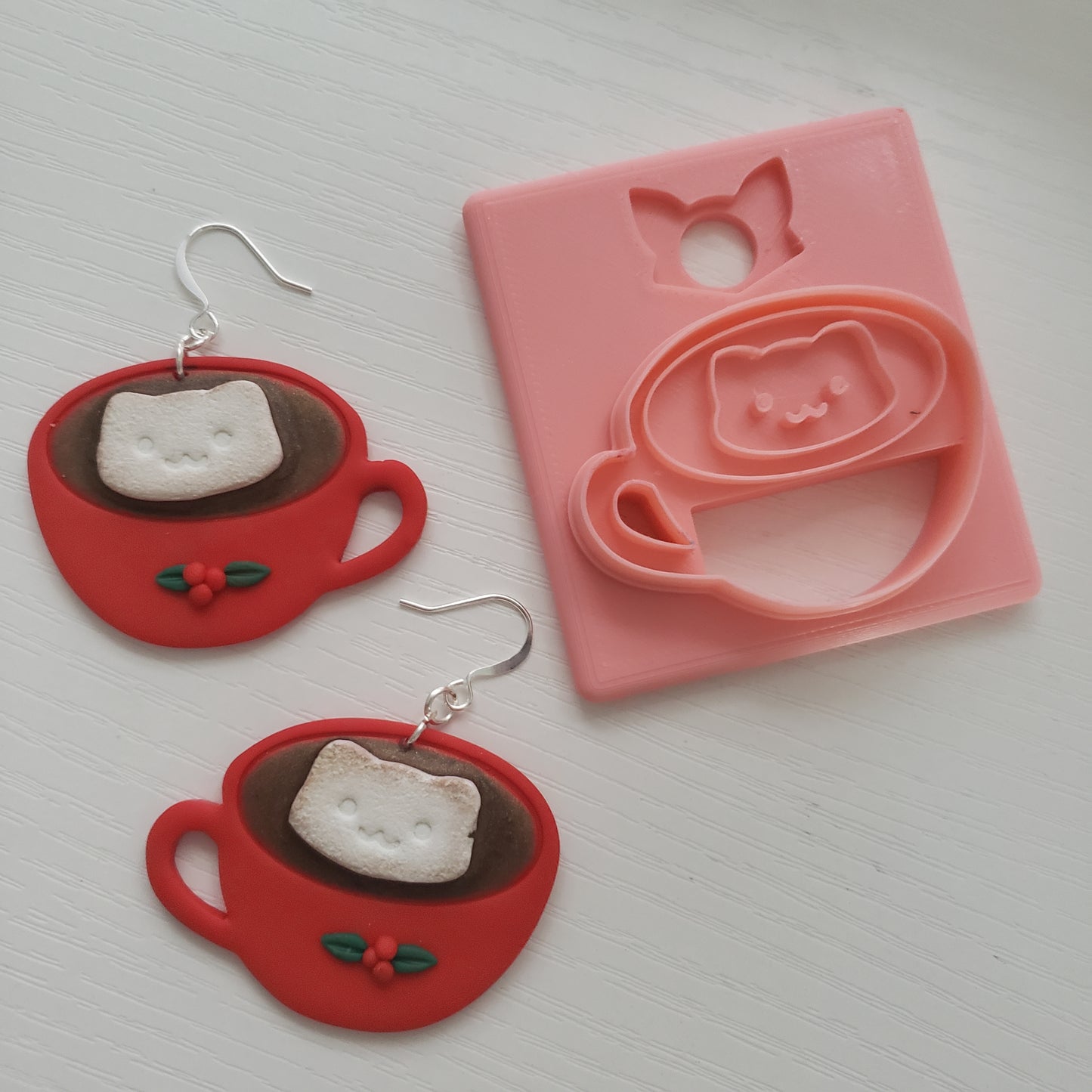 Catpuccino Clay Cutter - STL AND 3MF Digital File Download **Commercial License Included**