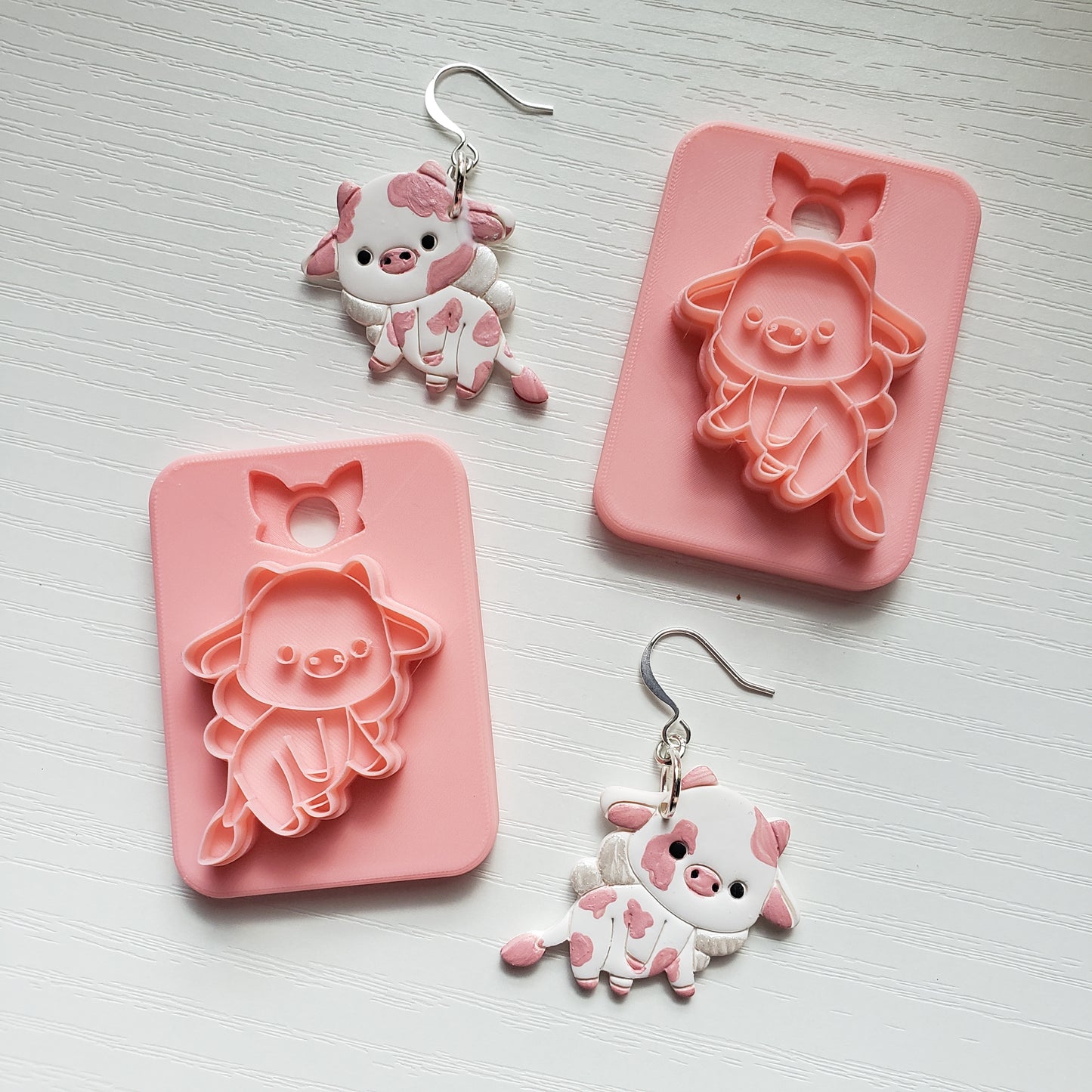 Fairy Cow Clay Cutter - STL AND 3MF Digital File Download **Commercial License Included**