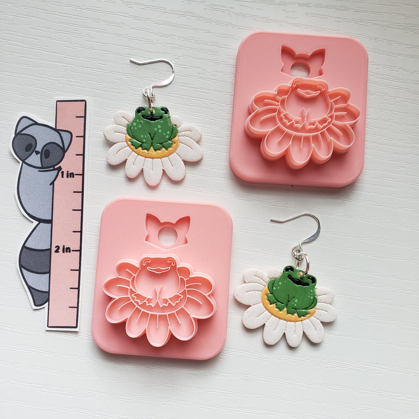 Frog On A Flower Clay Cutter - STL AND 3MF Digital File Download **Commercial License Included**