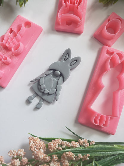 Easter Gnome Set Clay Cutter - STL AND 3MF Digital File Download **Commercial License Included**