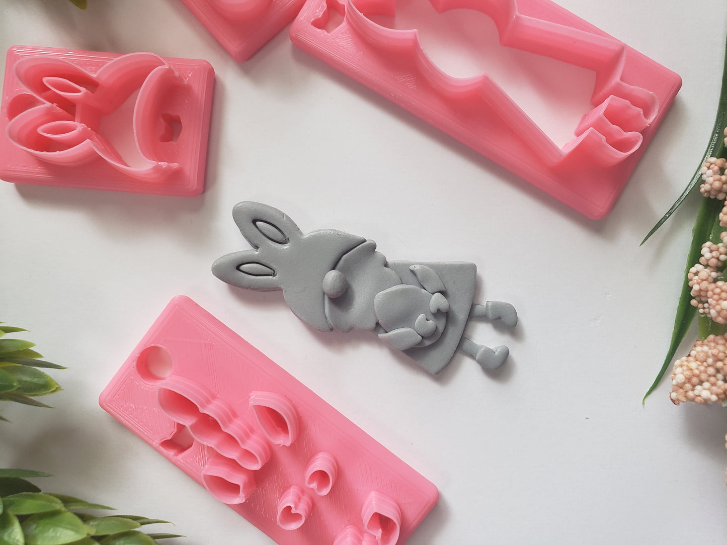 Easter Gnome Set Clay Cutter - STL AND 3MF Digital File Download **Commercial License Included**