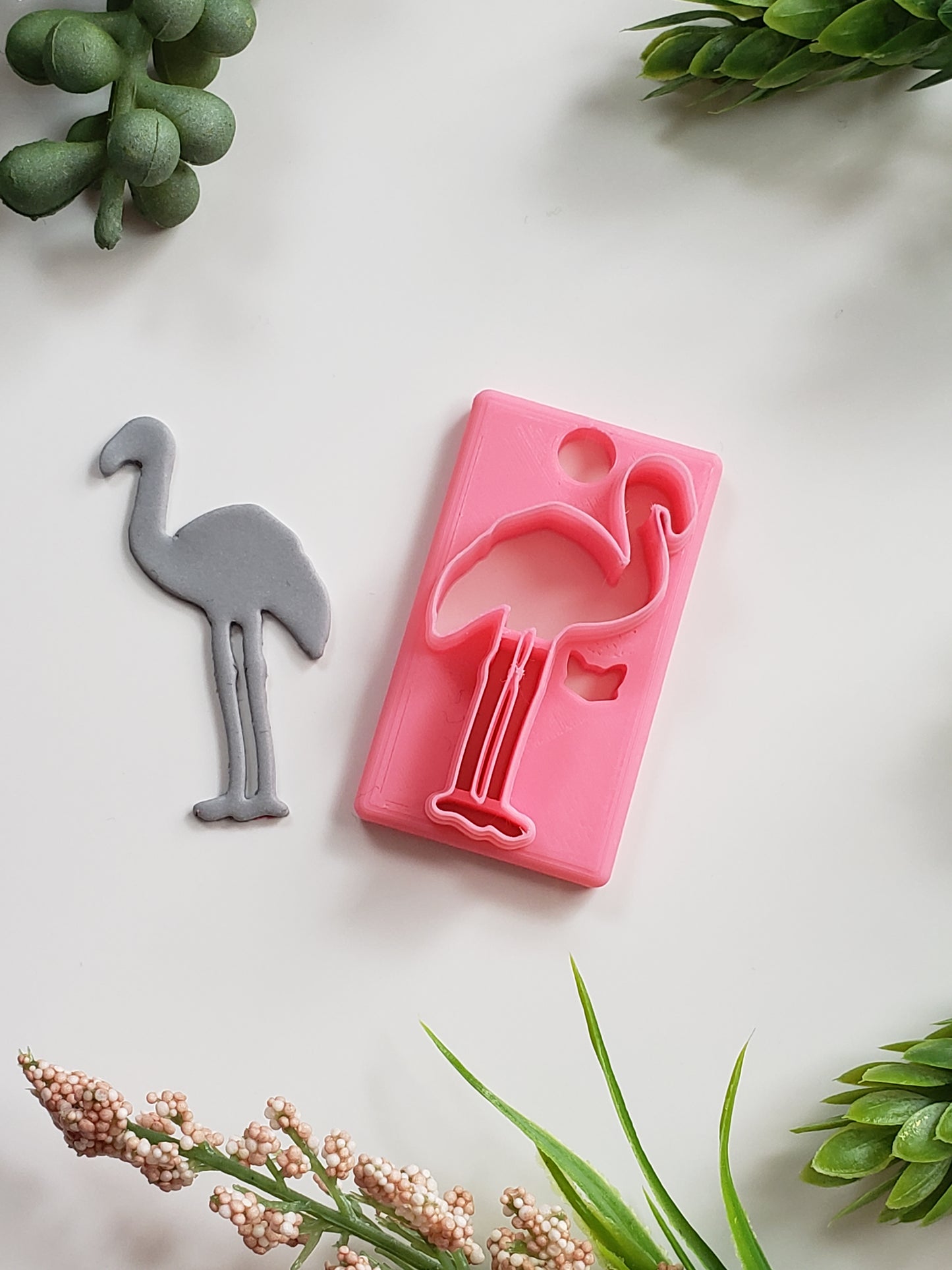 Flamingo Clay Cutter - STL AND 3MF Digital File Download **Commercial License Included**