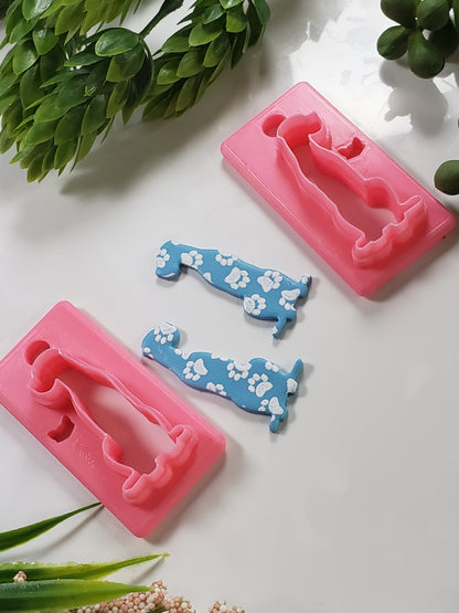 Dog Silhouette #3 Clay Cutter - STL AND 3MF Digital File Download **Commercial License Included**