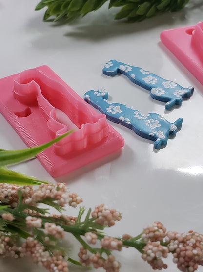 Dog Silhouette #3 Clay Cutter - STL AND 3MF Digital File Download **Commercial License Included**