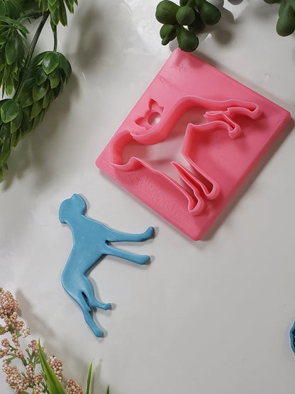 Dog Silhouette #1 Clay Cutter - STL AND 3MF Digital File Download **Commercial License Included**