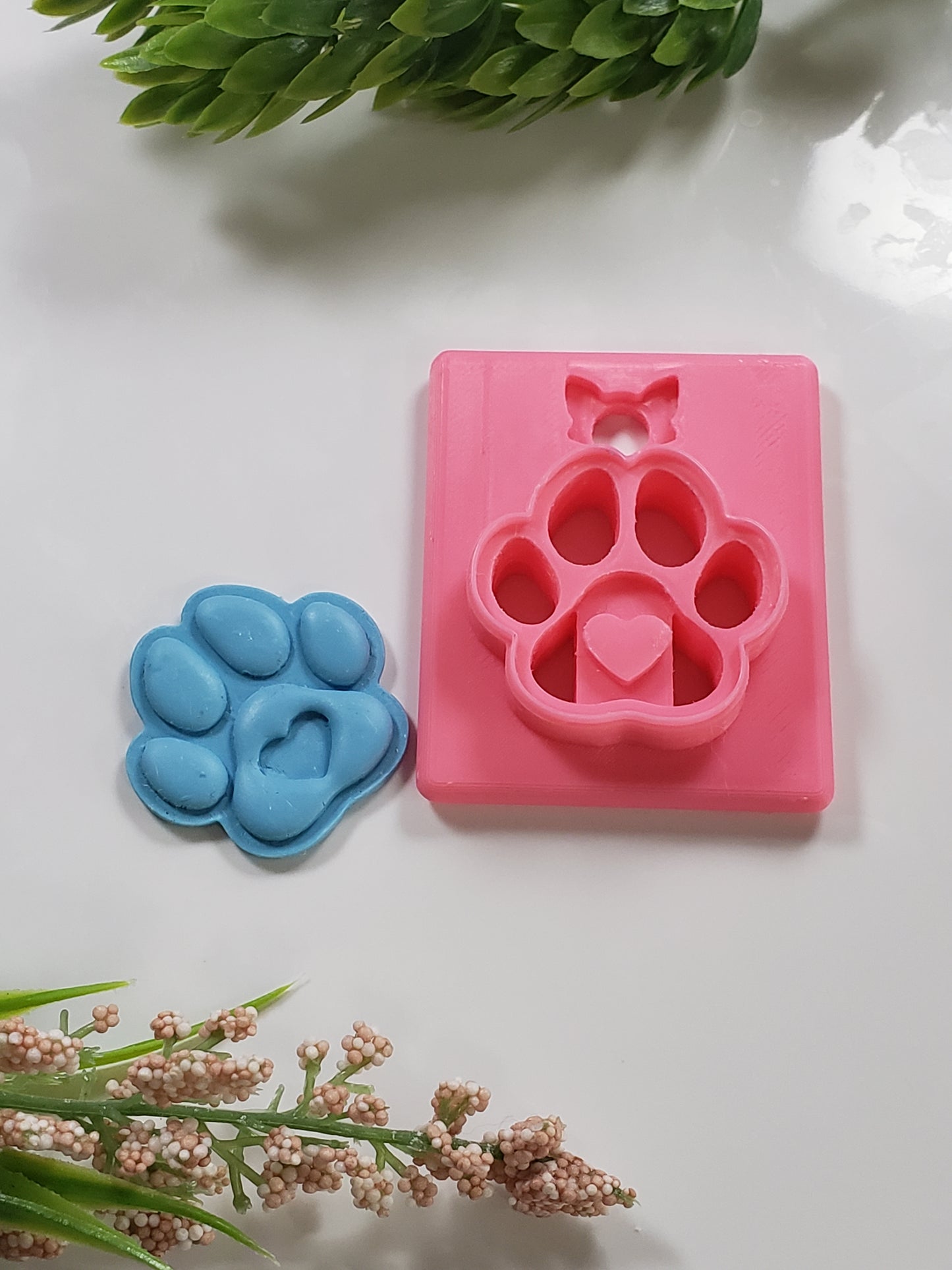 Heart Paw Clay Cutter - STL AND 3MF Digital File Download **Commercial License Included**