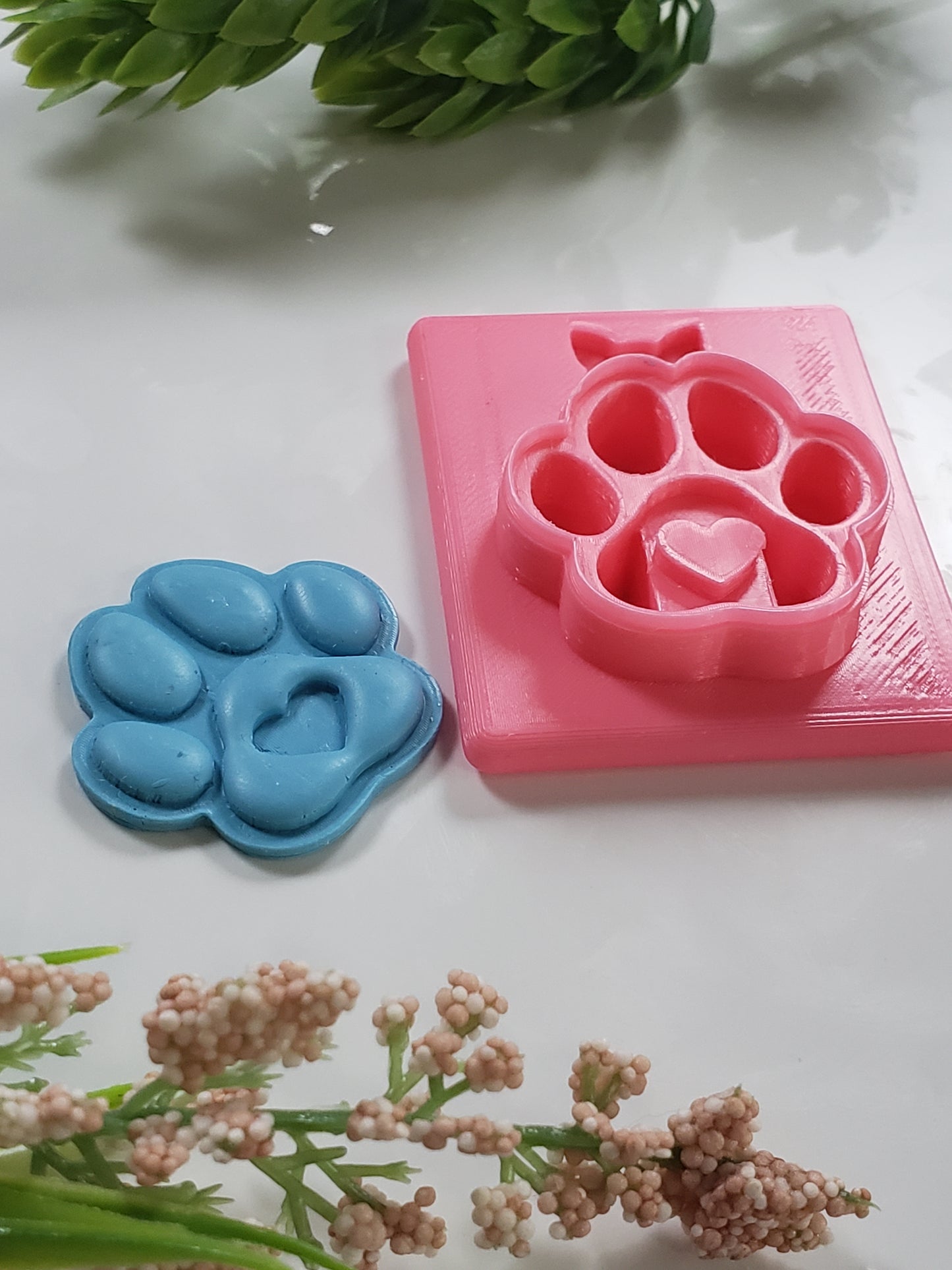 Heart Paw Clay Cutter - STL AND 3MF Digital File Download **Commercial License Included**