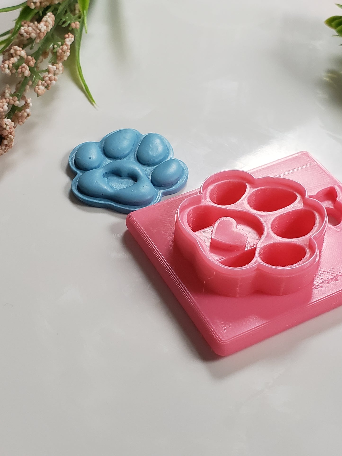 Heart Paw Clay Cutter - STL AND 3MF Digital File Download **Commercial License Included**