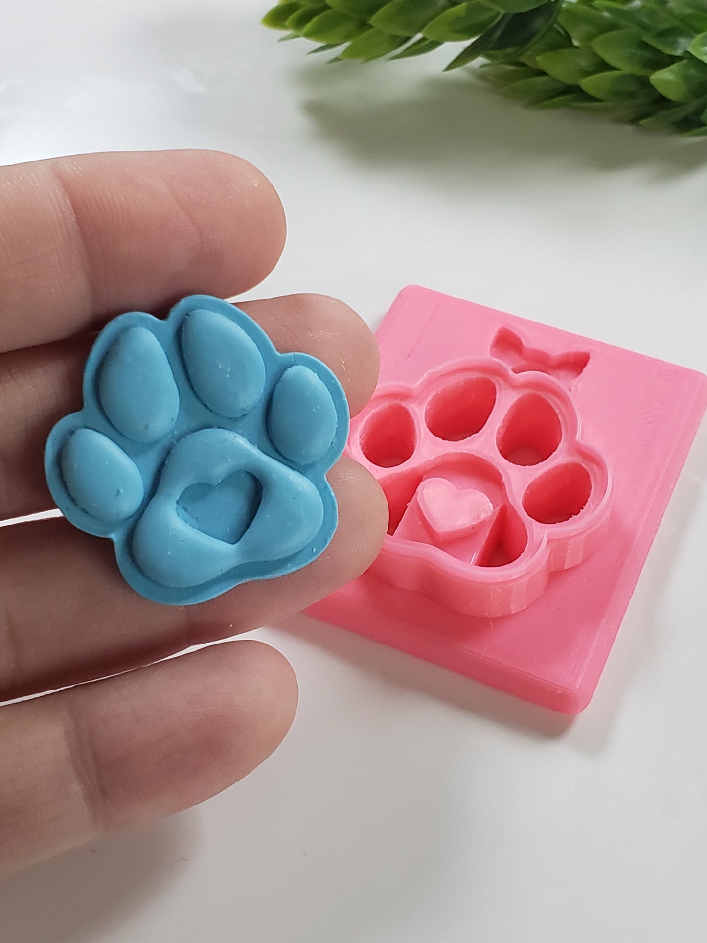 Heart Paw Clay Cutter - STL AND 3MF Digital File Download **Commercial License Included**