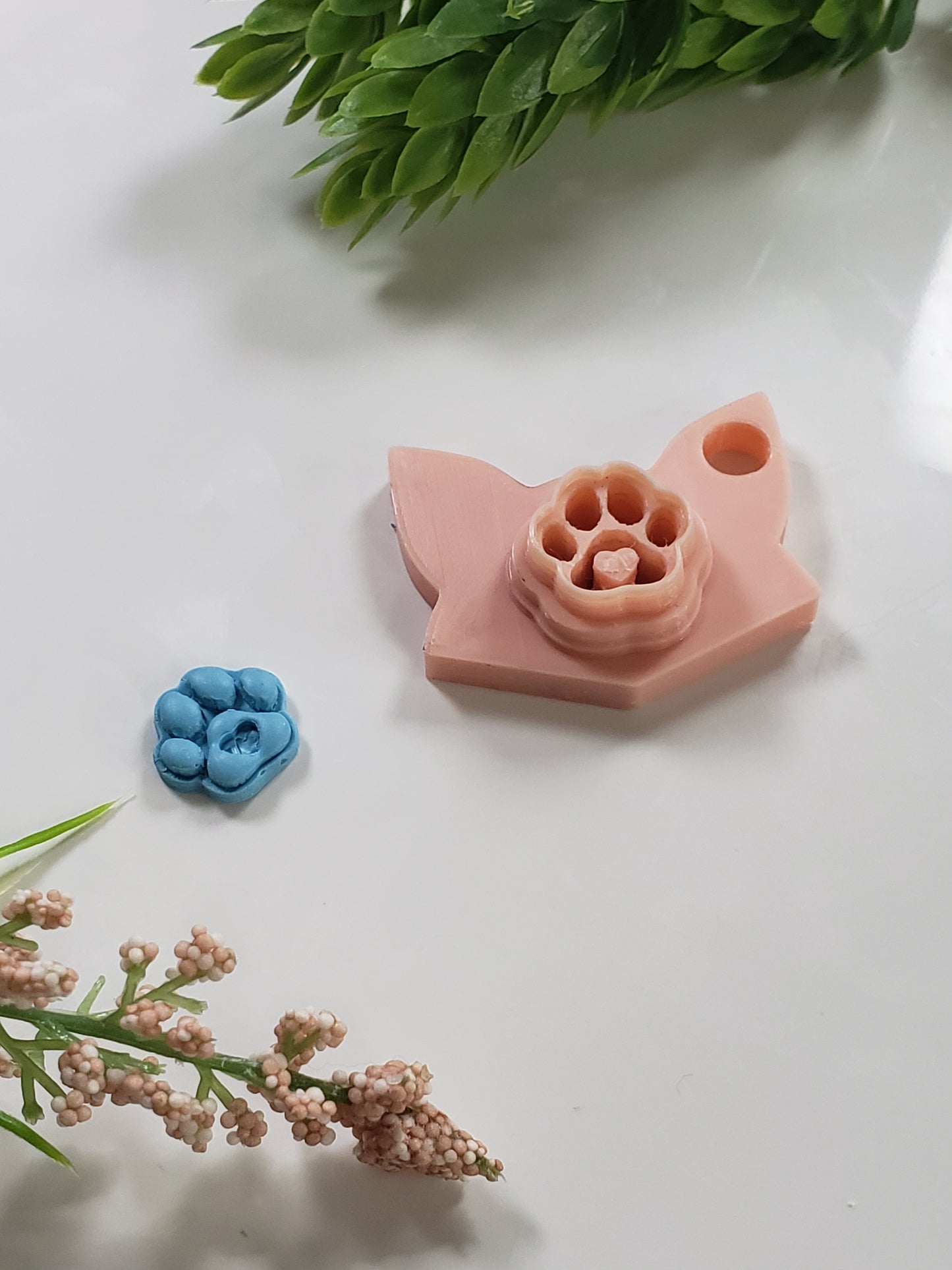 Tiny Heart Paw Clay Cutter - STL AND 3MF Digital File Download **Commercial License Included**