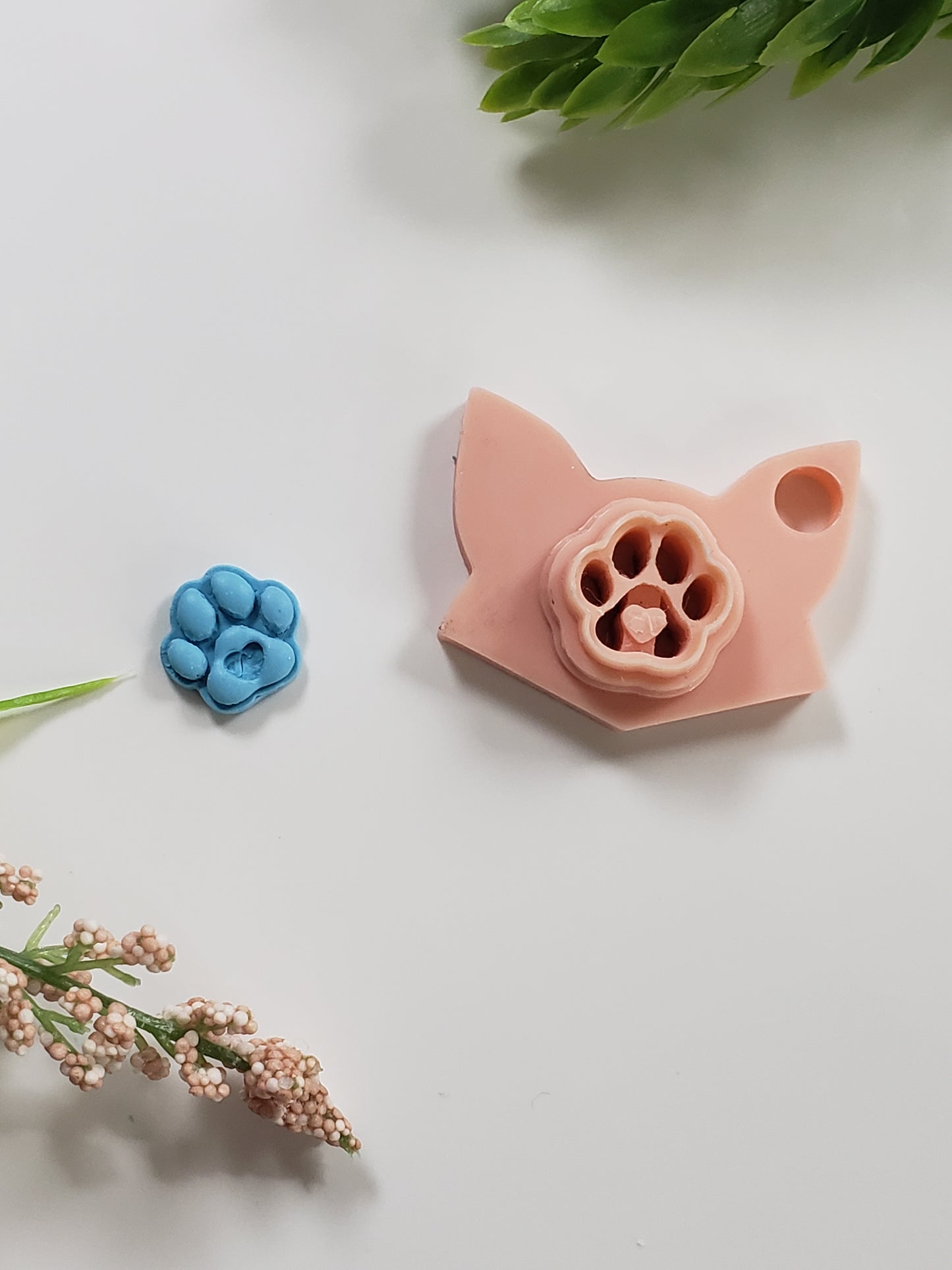 Tiny Heart Paw Clay Cutter - STL AND 3MF Digital File Download **Commercial License Included**