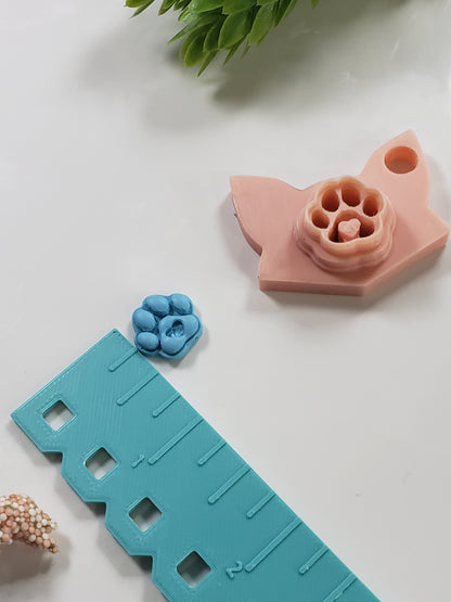 Tiny Heart Paw Clay Cutter - STL AND 3MF Digital File Download **Commercial License Included**