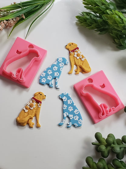 Dog Silhouette #4 Clay Cutter - STL AND 3MF Digital File Download **Commercial License Included**