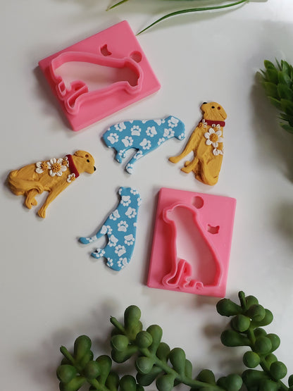 Dog Silhouette #4 Clay Cutter - STL AND 3MF Digital File Download **Commercial License Included**