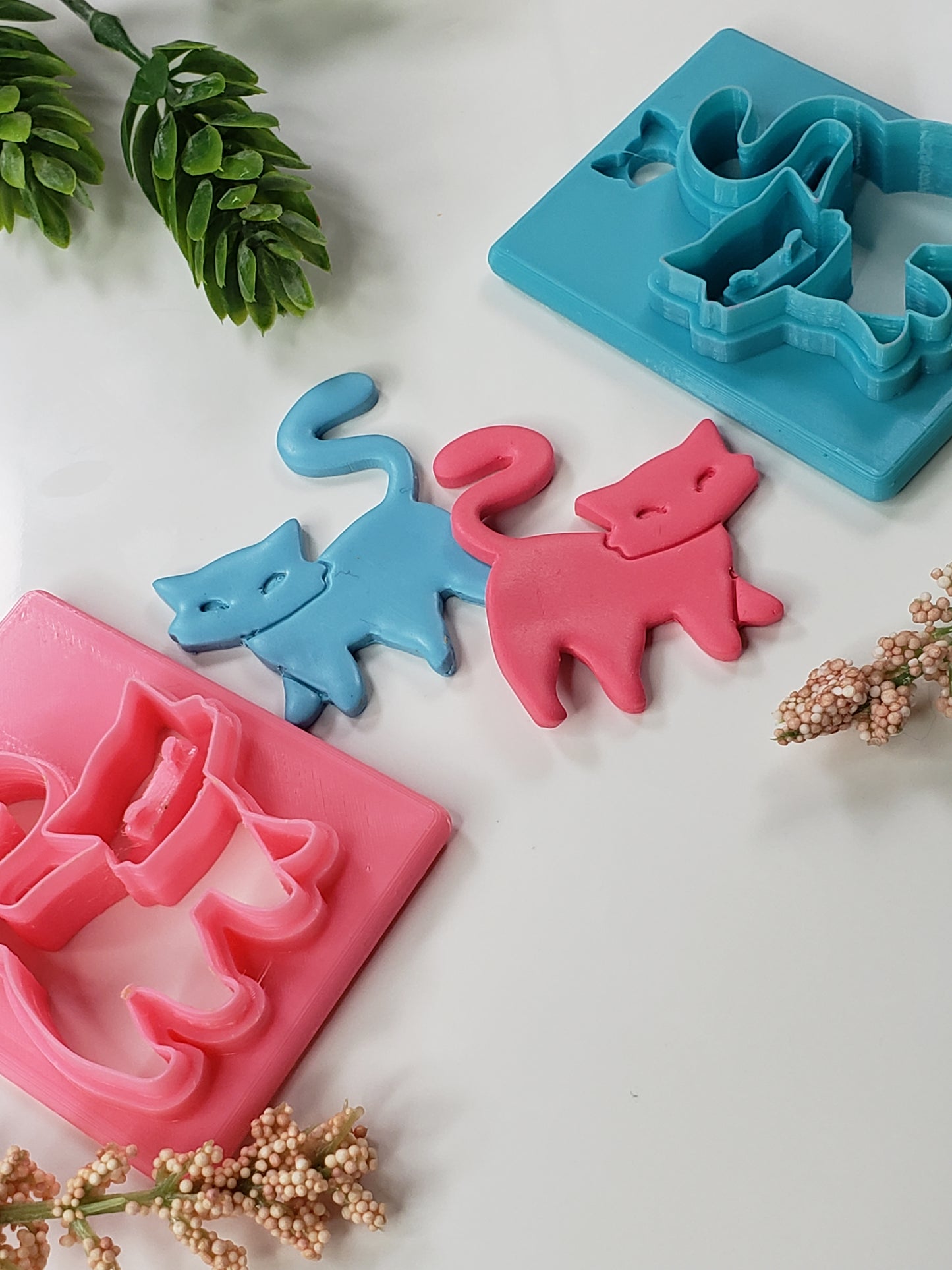 Abstract Kitty Clay Cutter - STL AND 3MF Digital File Download **Commercial License Included**
