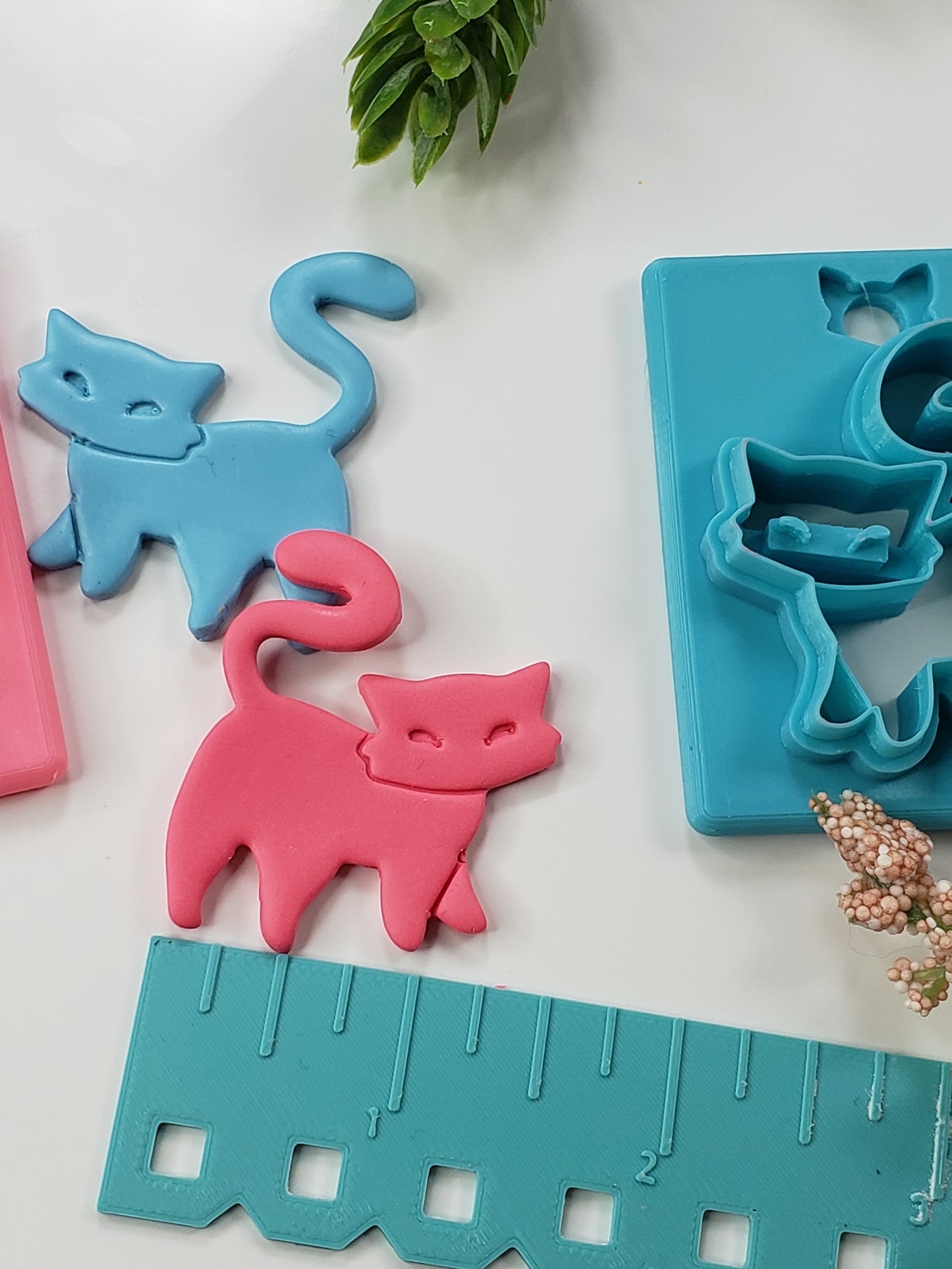 Abstract Kitty Clay Cutter - STL AND 3MF Digital File Download **Commercial License Included**