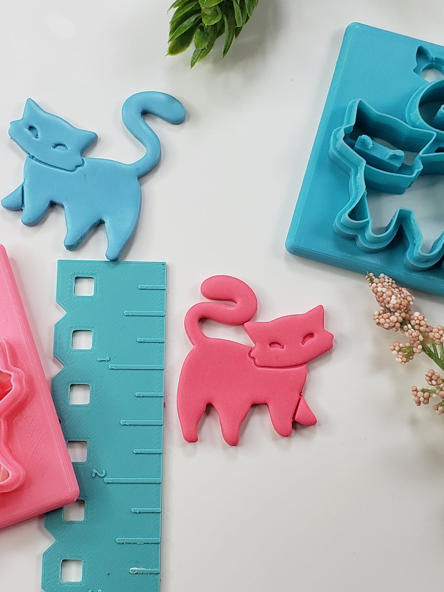 Abstract Kitty Clay Cutter - STL AND 3MF Digital File Download **Commercial License Included**