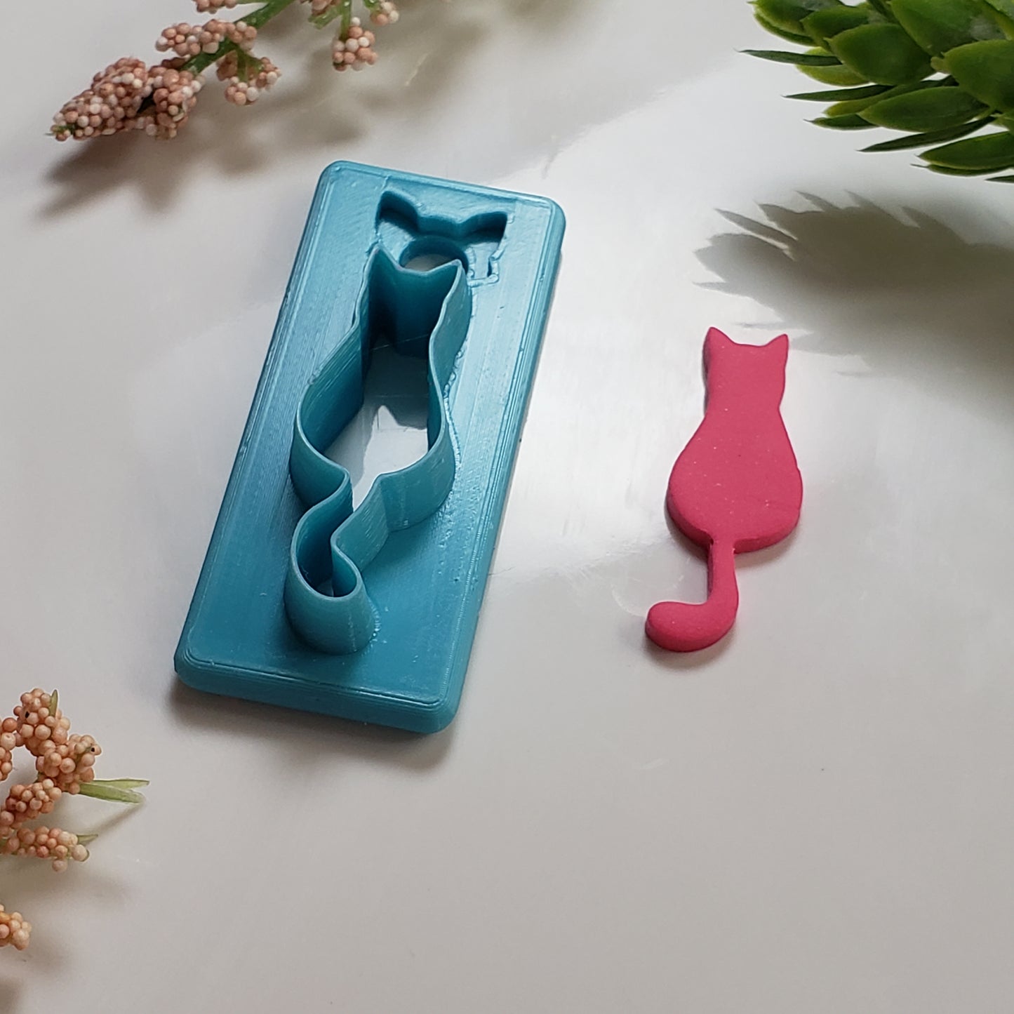 Cat Silhouette Clay Cutter - STL AND 3MF Digital File Download **Commercial License Included**