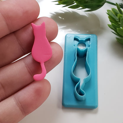 Cat Silhouette Clay Cutter - STL AND 3MF Digital File Download **Commercial License Included**