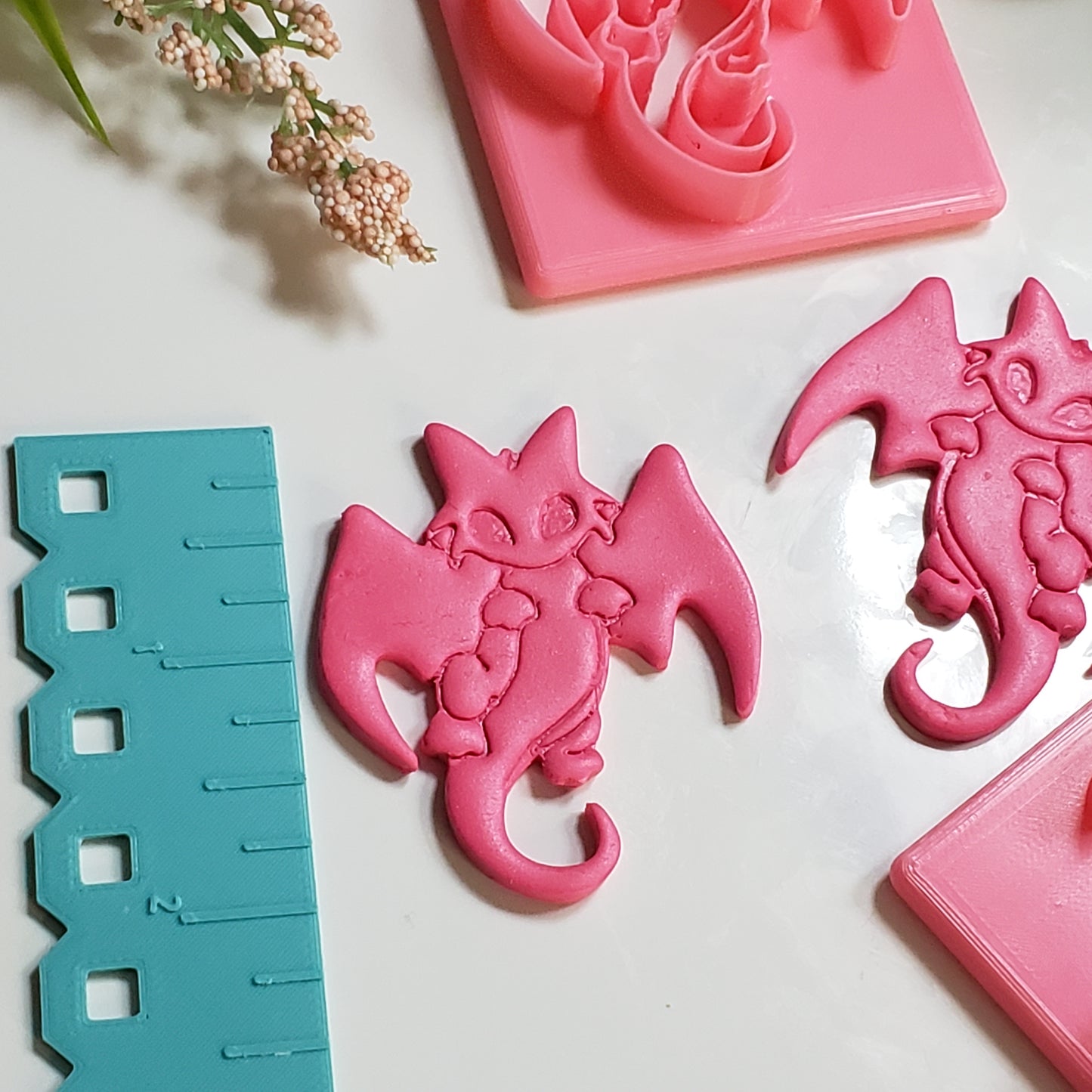 Flying Cute Dragon Clay Cutter - STL AND 3MF Digital File Download **Commercial License Included**