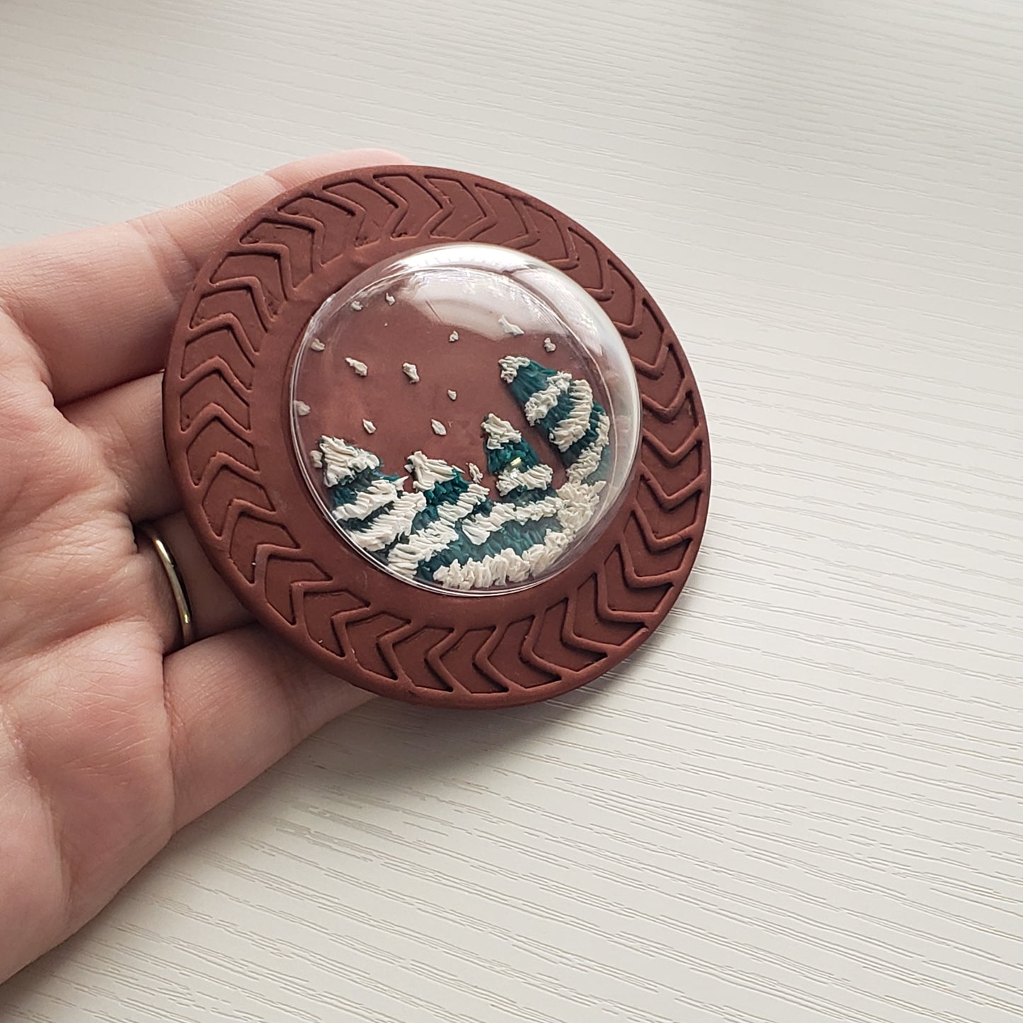 Chevron Circle Ornament Clay Cutter - STL AND 3MF Digital File Download **Commercial License Included**