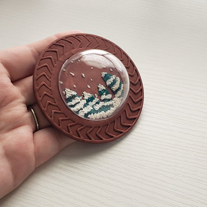 Chevron Circle Ornament Clay Cutter - STL AND 3MF Digital File Download **Commercial License Included**