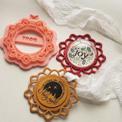 Elegant Circle Ornament Clay Cutter - STL AND 3MF Digital File Download **Commercial License Included**