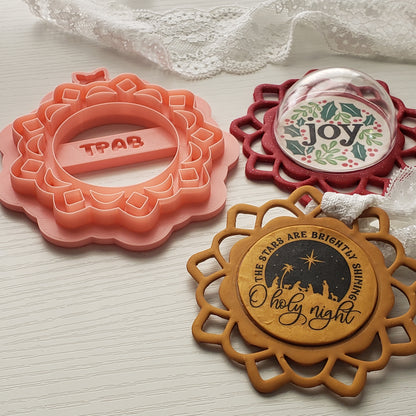 Elegant Circle Ornament Clay Cutter - STL AND 3MF Digital File Download **Commercial License Included**