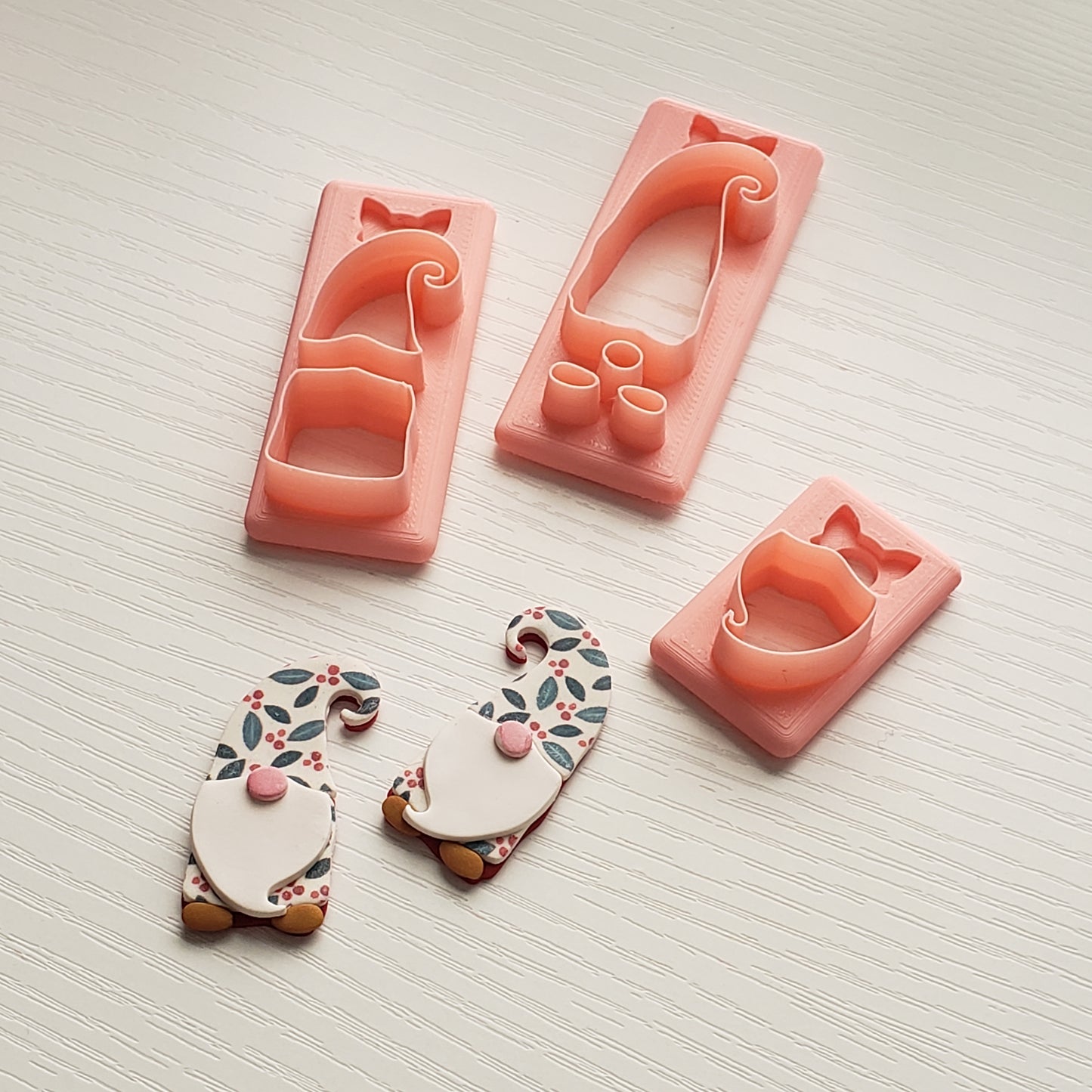 Gnome Set 1 Clay Cutter - STL AND 3MF Digital File Download **Commercial License Included**