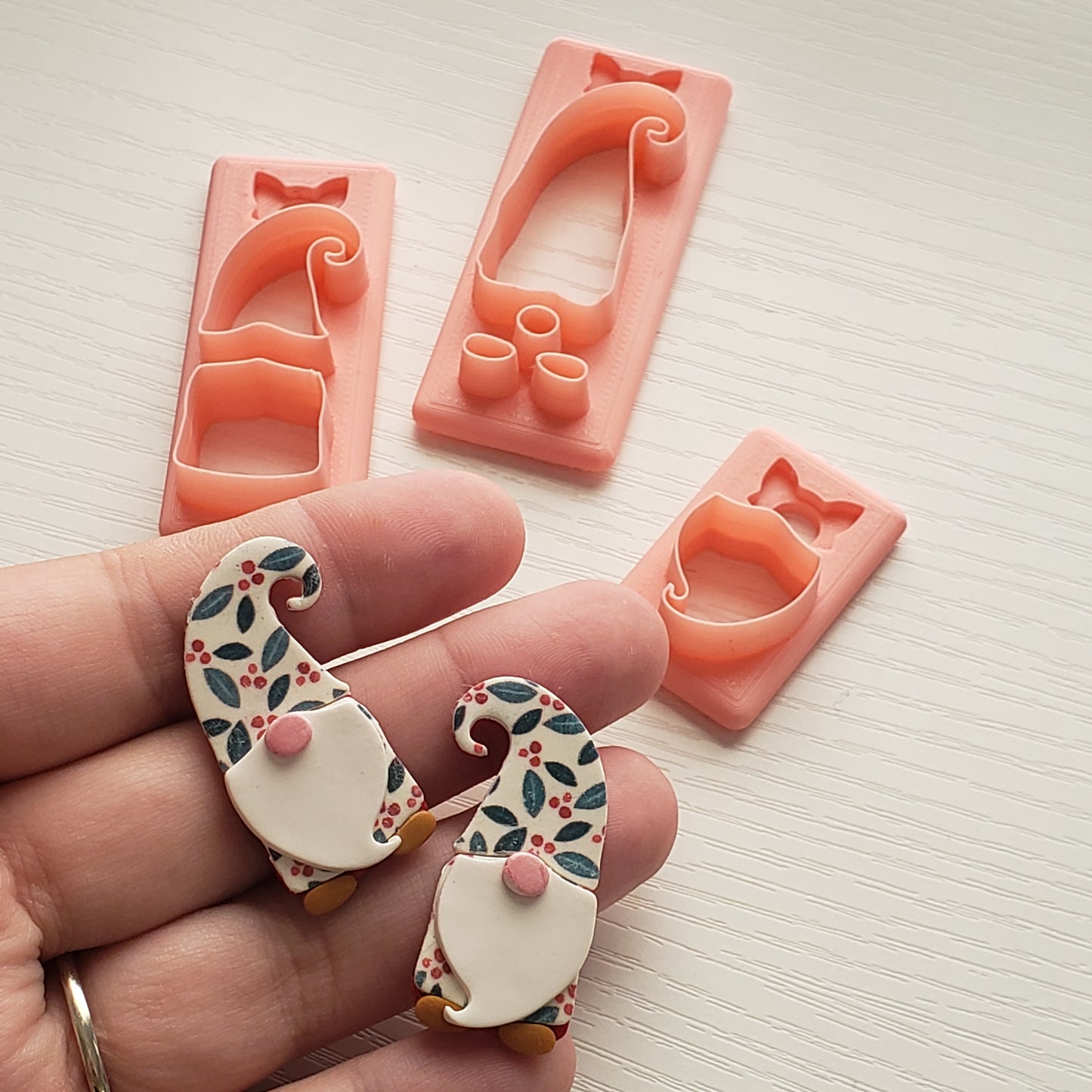 Gnome Set 1 Clay Cutter - STL AND 3MF Digital File Download **Commercial License Included**