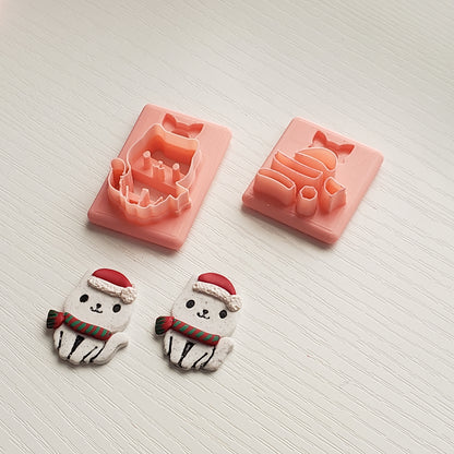 Cat With Scarf Clay Cutter - STL AND 3MF Digital File Download **Commercial License Included**