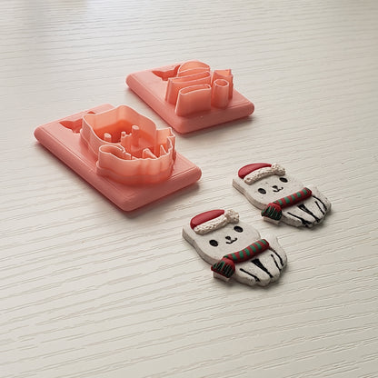 Cat With Scarf Clay Cutter - STL AND 3MF Digital File Download **Commercial License Included**