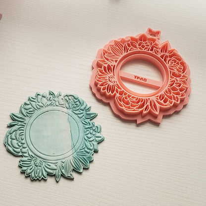 Floral Ornament Trinket Dish Clay Cutter - STL AND 3MF Digital File Download **Commercial License Included**