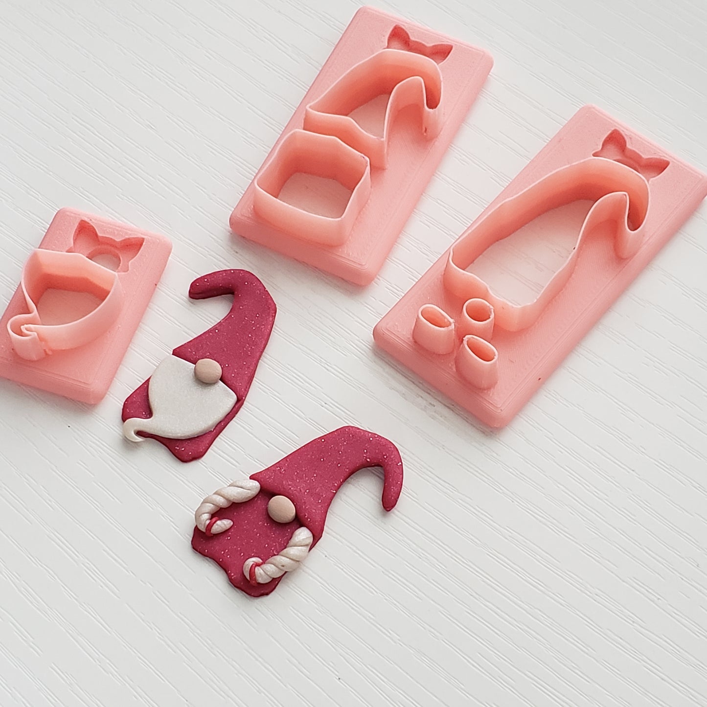 Gnome Set 2 Clay Cutter - STL AND 3MF Digital File Download **Commercial License Included**