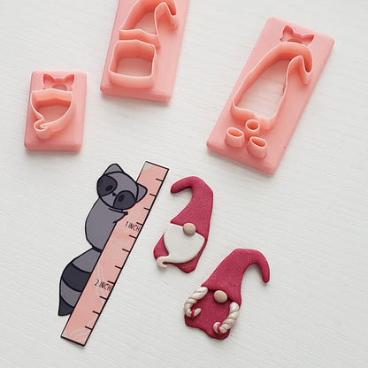 Gnome Set 2 Clay Cutter - STL AND 3MF Digital File Download **Commercial License Included**