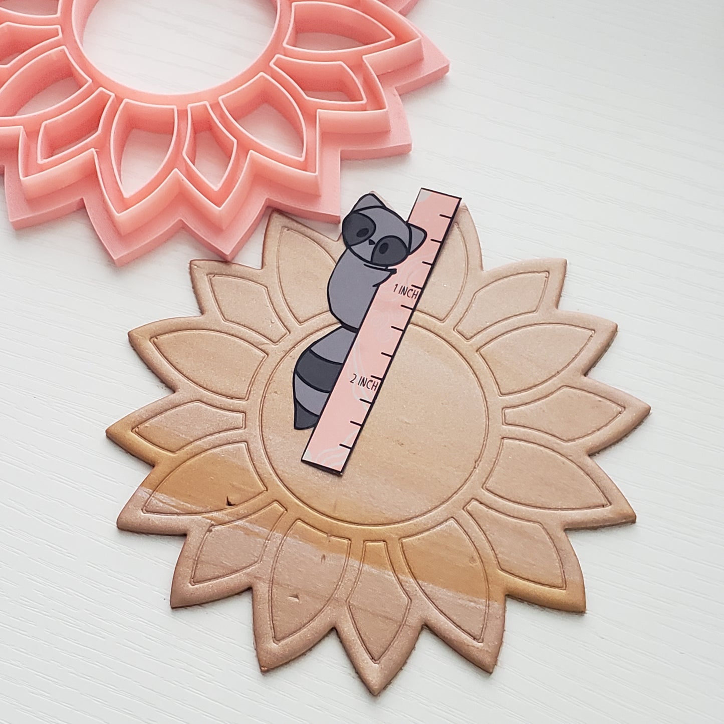 Embossed Sunflower Trinket Dish Clay Cutter - STL AND 3MF Digital File Download **Commercial License Included**