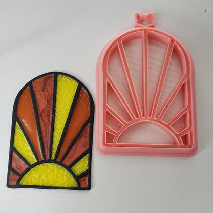 Boho Sun Window Cling Cutter Clay Cutter - STL AND 3MF Digital File Download **Commercial License Included**