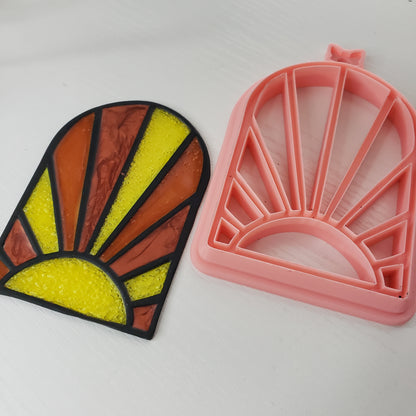 Boho Sun Window Cling Cutter Clay Cutter - STL AND 3MF Digital File Download **Commercial License Included**