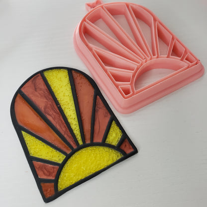 Boho Sun Window Cling Cutter Clay Cutter - STL AND 3MF Digital File Download **Commercial License Included**