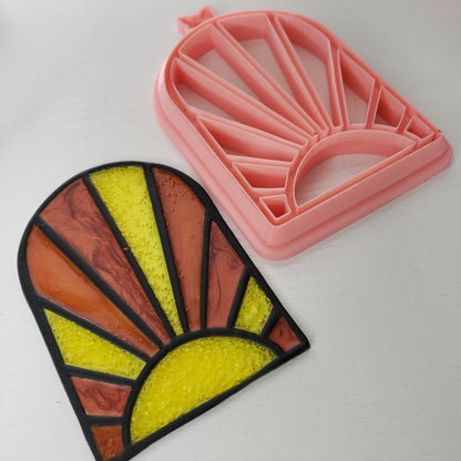 Boho Sun Window Cling Cutter Clay Cutter - STL AND 3MF Digital File Download **Commercial License Included**