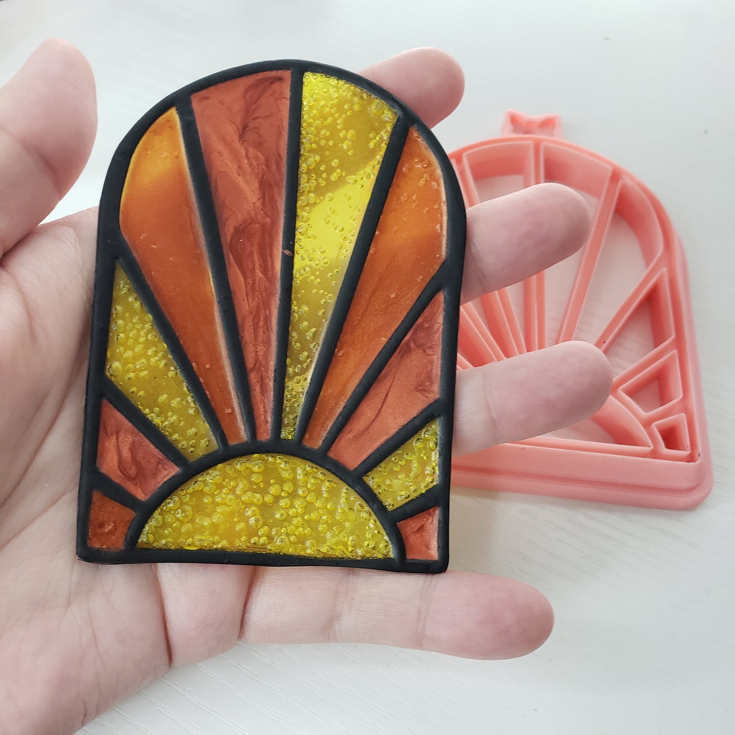 Boho Sun Window Cling Cutter Clay Cutter - STL AND 3MF Digital File Download **Commercial License Included**