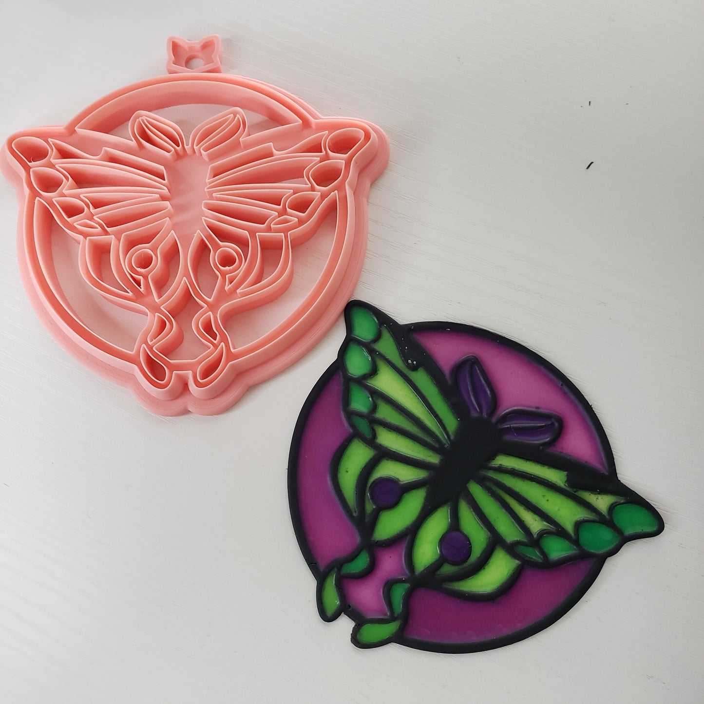 Luna Moth Window Cling Cutter Clay Cutter - STL AND 3MF Digital File Download **Commercial License Included**