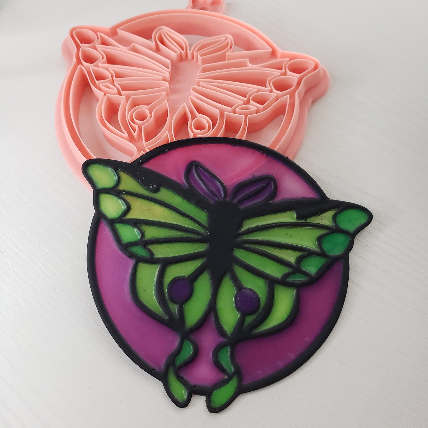 Luna Moth Window Cling Cutter Clay Cutter - STL AND 3MF Digital File Download **Commercial License Included**