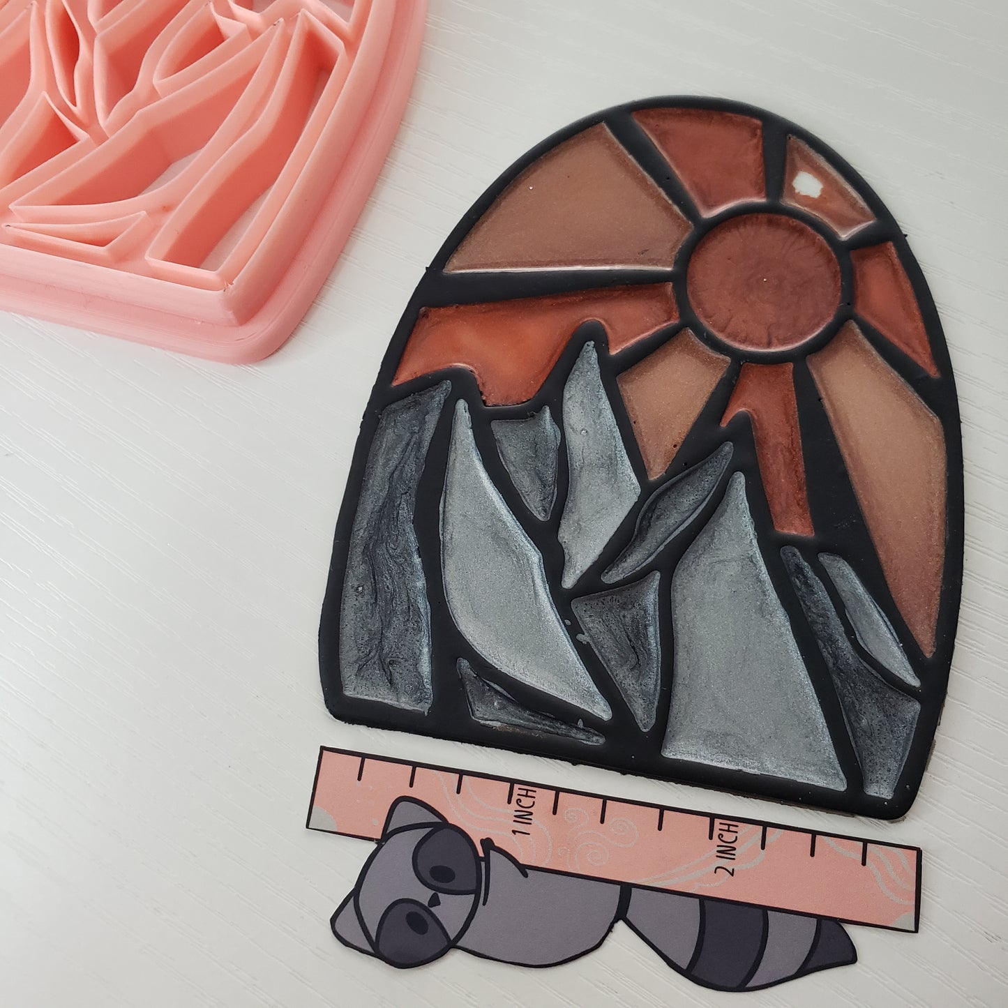 Sun and Moon Over Mountains Window Cling Cutter Clay Cutter - STL AND 3MF Digital File Download **Commercial License Included**